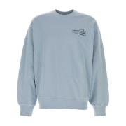 Carhartt Wip Stamp Sweatshirt i pulverblå bomull Blue, Herr