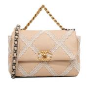 Chanel Vintage Pre-owned Laeder chanel-vskor Beige, Dam