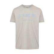 Iceberg Grå Logo Broderad T-shirt Slim Fit Gray, Herr