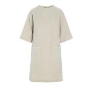 Bitte Kai Rand Wabi Oversize Klänning Ivory Beige, Dam