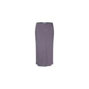 Samsøe Samsøe Violet Bias Cut Midi Kjol Gray, Dam