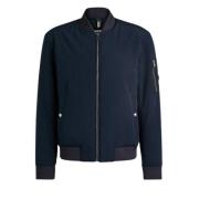 Hugo Boss Marin Bomberjacka med dragkedjefickor Blue, Herr