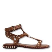 ASH Studded Gladiator Sandals Brown, Dam