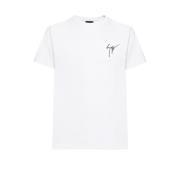 Giuseppe Zanotti Stiliga T-shirts för Män och Kvinnor White, Herr