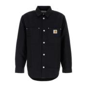 Carhartt Wip Svart Denim Skjortjacka Black, Herr