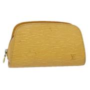 Louis Vuitton Vintage Pre-owned Laeder axelremsvskor Yellow, Dam