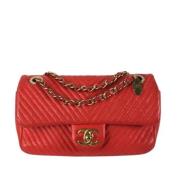 Chanel Vintage Pre-owned Laeder chanel-vskor Red, Dam