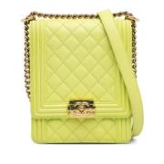 Chanel Vintage Pre-owned Laeder chanel-vskor Green, Dam