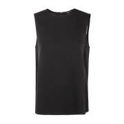 Theory Svart Straight Top Black, Dam