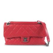 Chanel Vintage Pre-owned Laeder chanel-vskor Red, Dam