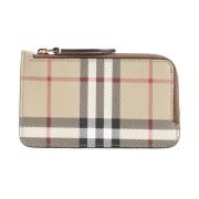 Burberry Arkiv Beige Dragkedja Kortfodral Beige, Dam