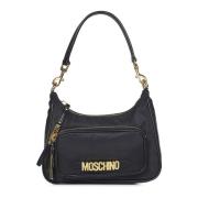 Moschino Svarta väskor med Mini Logo Black, Dam