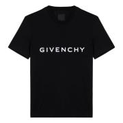 Givenchy Kortärmad rund hals T-shirt Black, Herr