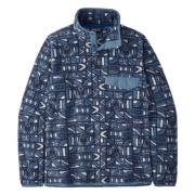 Patagonia Lw Synch Snap-T P/O Hoodie Blue, Herr