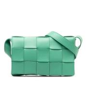 Bottega Veneta Vintage Pre-owned Laeder crossbodyvskor Green, Dam