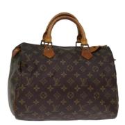 Louis Vuitton Vintage Pre-owned Canvas handvskor Brown, Dam