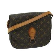 Louis Vuitton Vintage Pre-owned Canvas axelremsvskor Brown, Dam