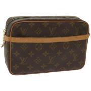 Louis Vuitton Vintage Pre-owned Canvas kuvertvskor Brown, Dam