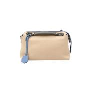 Fendi Vintage Pre-owned Laeder crossbodyvskor Beige, Dam