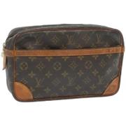 Louis Vuitton Vintage Pre-owned Canvas kuvertvskor Brown, Dam