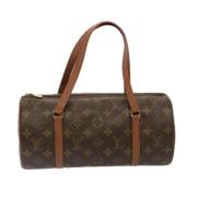 Louis Vuitton Vintage Pre-owned Canvas handvskor Brown, Dam