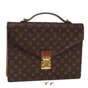 Louis Vuitton Vintage Pre-owned Canvas handvskor Brown, Dam