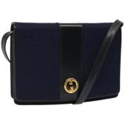 Gucci Vintage Pre-owned Canvas gucci-vskor Blue, Dam