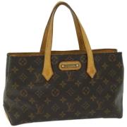 Louis Vuitton Vintage Pre-owned Canvas axelremsvskor Brown, Dam