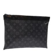 Louis Vuitton Vintage Pre-owned Canvas kuvertvskor Black, Dam