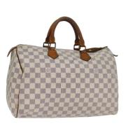 Louis Vuitton Vintage Pre-owned Canvas handvskor White, Dam