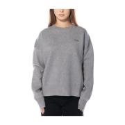 Olaf Hussein Round-neck Knitwear Gray, Dam