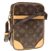 Louis Vuitton Vintage Pre-owned Canvas axelremsvskor Brown, Dam