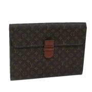 Louis Vuitton Vintage Pre-owned Canvas portfljer Brown, Dam