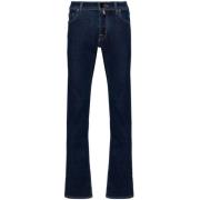 Jacob Cohën Slim Cut Indigo Blue Jeans Blue, Herr