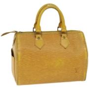 Louis Vuitton Vintage Pre-owned Laeder handvskor Yellow, Dam