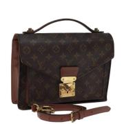 Louis Vuitton Vintage Pre-owned Canvas handvskor Brown, Dam