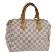 Louis Vuitton Vintage Pre-owned Canvas handvskor White, Dam