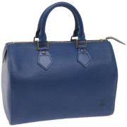 Louis Vuitton Vintage Pre-owned Laeder handvskor Blue, Dam