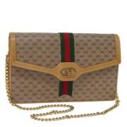 Gucci Vintage Pre-owned Canvas gucci-vskor Beige, Dam