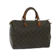 Louis Vuitton Vintage Pre-owned Canvas handvskor Brown, Dam