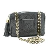 Chanel Vintage Pre-owned Laeder chanel-vskor Black, Dam