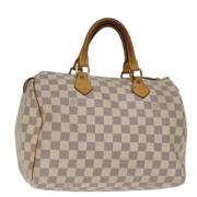 Louis Vuitton Vintage Pre-owned Canvas handvskor White, Dam