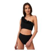 Undress Code Högmidjade Svarta Bikiniunderdel Black, Dam