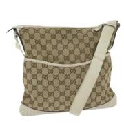 Gucci Vintage Pre-owned Canvas gucci-vskor Beige, Dam