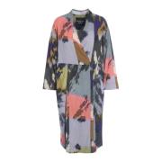 Bitte Kai Rand Skugga Collage Kimono Klänning Multicolor, Dam