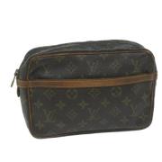 Louis Vuitton Vintage Pre-owned Canvas kuvertvskor Brown, Dam