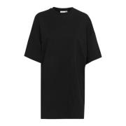 Gestuz Svart Oversize Långärmad T-shirt Black, Dam