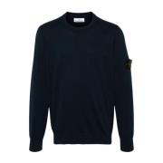 Stone Island Stiligt Stickat Plagg Blue, Herr