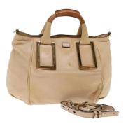 Chloé Pre-owned Pre-owned Laeder handvskor Beige, Dam