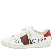 Gucci Vintage Pre-owned Laeder sneakers White, Dam